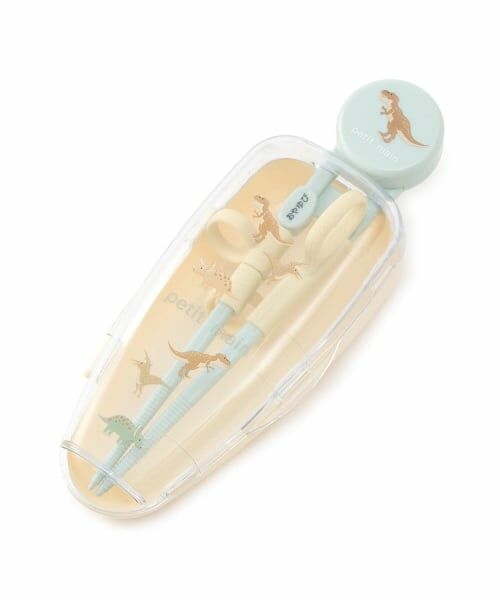 petit main / プティマイン 食器 | トレーニング箸ケースつき/L（ライト グリーン）