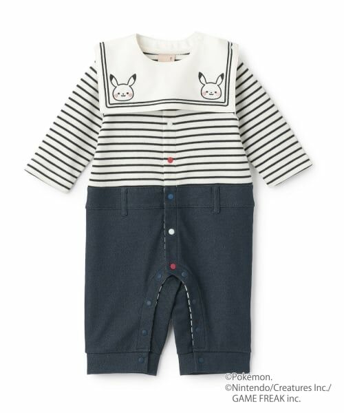 petit main / プティマイン ロンパース | 【モンポケ】セーラーカバーオール | 詳細3