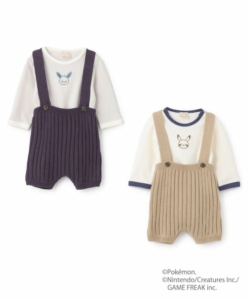 petit main / プティマイン ベビー・キッズウエア | 【モンポケ】サス付きパンツセット | 詳細10