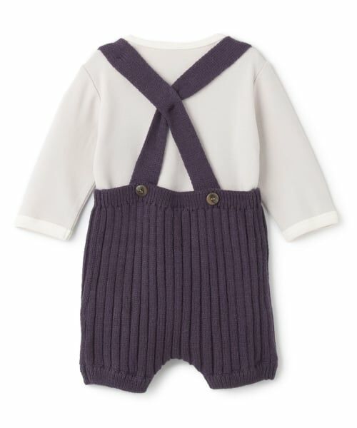 petit main / プティマイン ベビー・キッズウエア | 【モンポケ】サス付きパンツセット | 詳細3