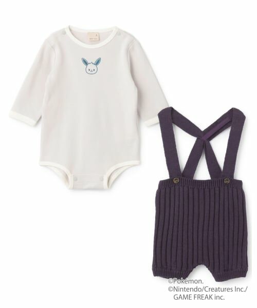 petit main / プティマイン ベビー・キッズウエア | 【モンポケ】サス付きパンツセット | 詳細9