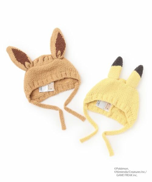 petit main / プティマイン ベビー・キッズグッズ | 【モンポケ】耳付きニット帽 | 詳細10