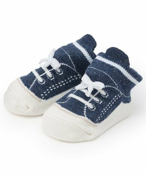 petit main / プティマイン ベビー・キッズウエア | スニーカーカップソックス（紺）