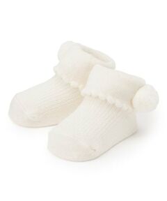 petit main / プティマイン ベビー・キッズウエア | ポンポンつきソックス