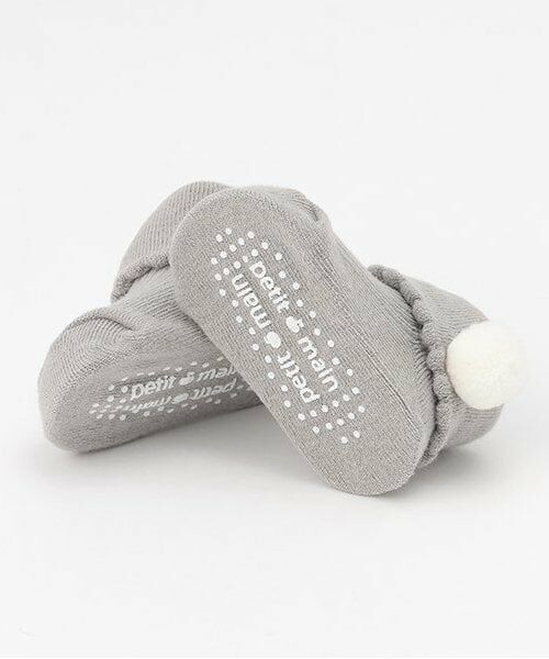 petit main / プティマイン ベビー・キッズウエア | ポンポンつきソックス | 詳細5