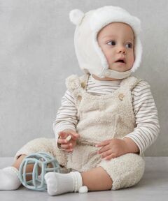 petit main / プティマイン ベビー・キッズウエア | もこもこクマサロペセット