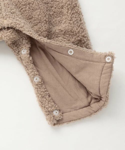 petit main / プティマイン ベビー・キッズウエア | もこもこクマサロペセット | 詳細12