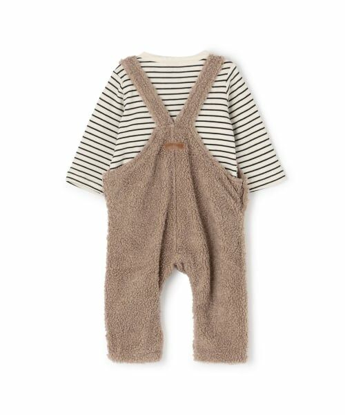 petit main / プティマイン ベビー・キッズウエア | もこもこクマサロペセット | 詳細5