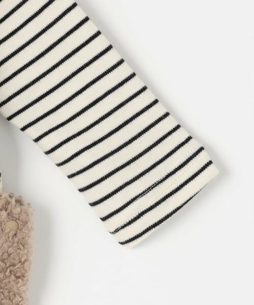 petit main / プティマイン ベビー・キッズウエア | もこもこクマサロペセット | 詳細8