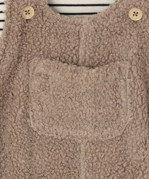 petit main / プティマイン ベビー・キッズウエア | もこもこクマサロペセット | 詳細9