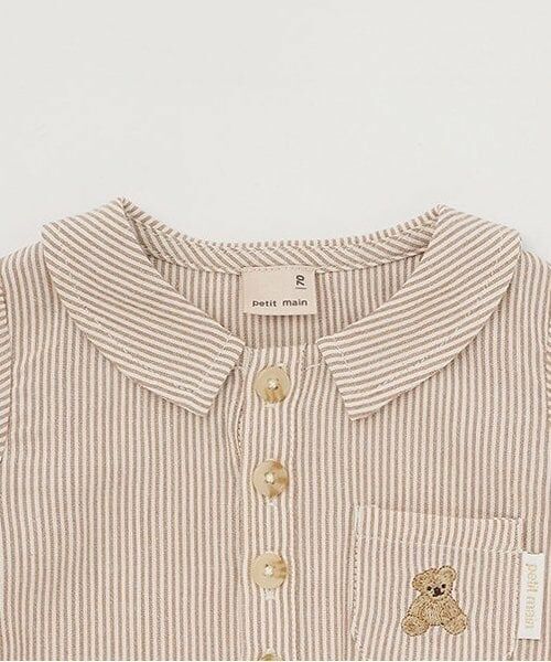 petit main / プティマイン ロンパース | 半袖シャツカバーオール | 詳細2