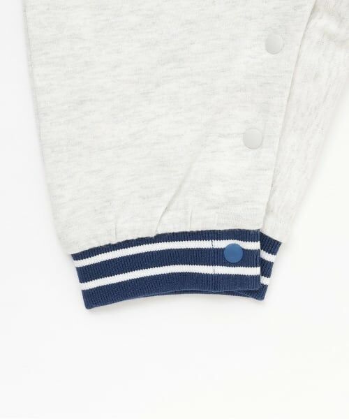petit main / プティマイン ロンパース | 配色ラインリブカバーオール | 詳細7
