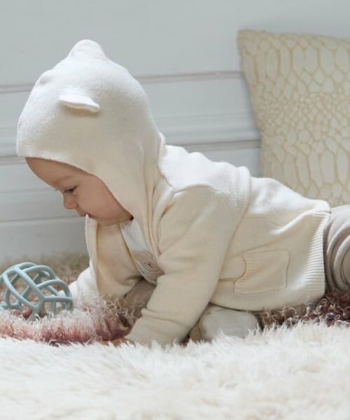 petit main / プティマイン ベビー・キッズウエア | アニマルカーディガン | 詳細1