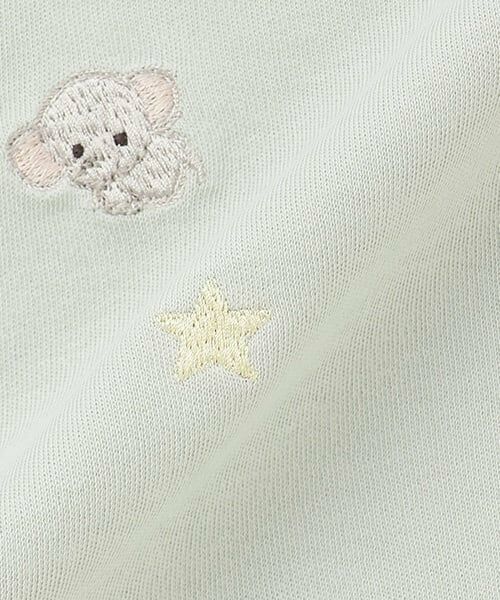 petit main / プティマイン ロンパース | 【オーガニック】アニマル刺しゅう2WAYオール | 詳細14