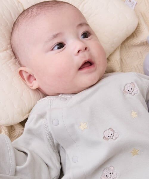 petit main / プティマイン ロンパース | 【オーガニック】アニマル刺しゅう2WAYオール | 詳細2