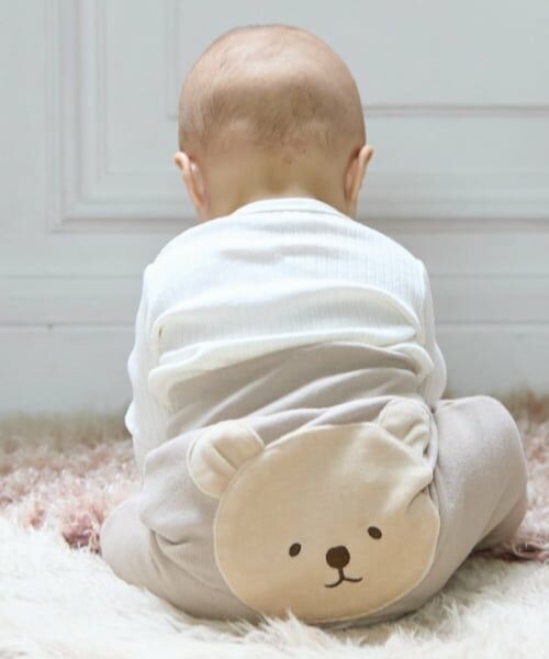 petit main / プティマイン ベビー・キッズウエア | 【抗菌防臭】おしりアニマルパンツ（薄ベージュ）