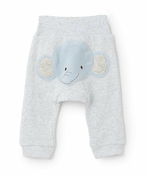 petit main / プティマイン ベビー・キッズウエア | 【抗菌防臭】おしりアニマルパンツ（シロ杢）