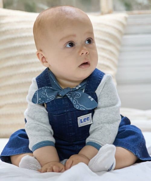 petit main / プティマイン ベビー・キッズウエア | 【Lee】デニムオーバーオール（ブルー）