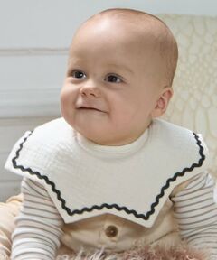 petit main / プティマイン スタイ・ビブ | 【防水】ライン入り星スタイ