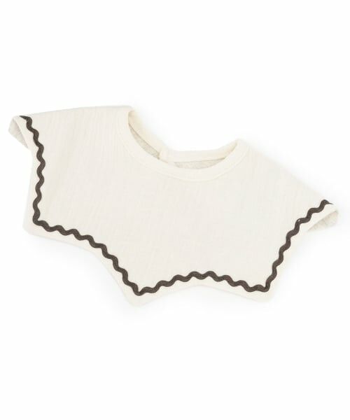 petit main / プティマイン スタイ・ビブ | 【防水】ライン入り星スタイ | 詳細2