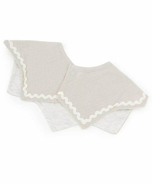 petit main / プティマイン スタイ・ビブ | 【防水】ライン入り星スタイ | 詳細3