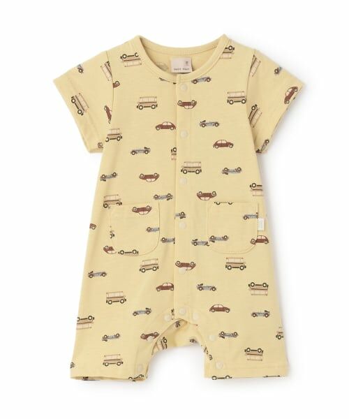 petit main / プティマイン ロンパース | 【GOODPRICE】半袖カバーオール（クリーム）