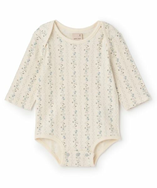 petit main / プティマイン ロンパース | 【GOODPRICE】長袖ロンパース（ブルー グレー）