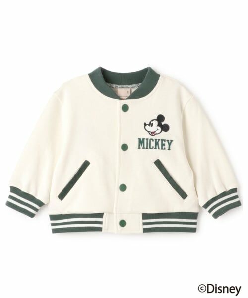 petit main / プティマイン ベビー・キッズウエア | 【Disney】【リンク】スタジャン（アイボリー）