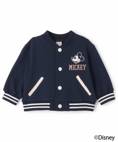 petit main / プティマイン ベビー・キッズウエア | 【Disney】【リンク】スタジャン（紺）