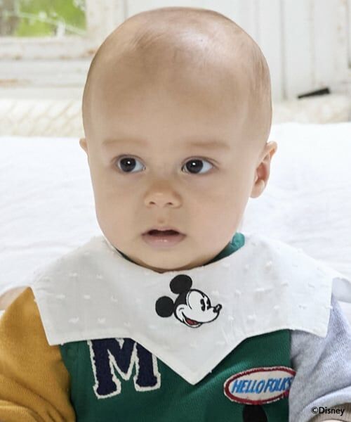 petit main / プティマイン スタイ・ビブ | 【DIsney】モチーフスタイ（アイボリー）