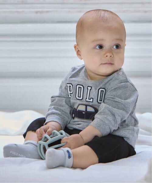 petit main / プティマイン ロンパース | 【POLO BCS】アップリケ長袖カバーオール | 詳細1