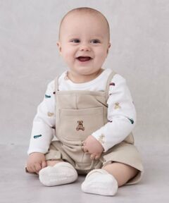 petit main / プティマイン ベビー・キッズウエア | 【POLO BCS】モチーフ長袖サロペット