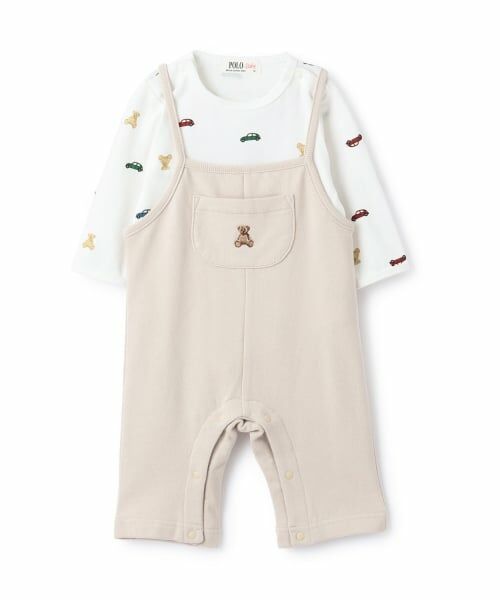 petit main / プティマイン ベビー・キッズウエア | 【POLO BCS】モチーフ長袖サロペット | 詳細6