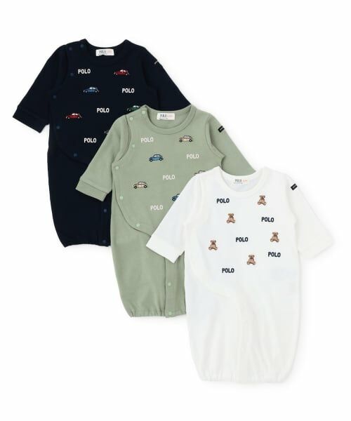 petit main / プティマイン ロンパース | 【POLO BCS】モチーフ刺繍長袖2WAYオール | 詳細12