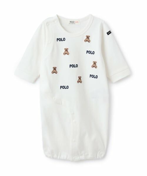 petit main / プティマイン ロンパース | 【POLO BCS】モチーフ刺繍長袖2WAYオール | 詳細2