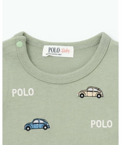 petit main / プティマイン ロンパース | 【POLO BCS】モチーフ刺繍長袖2WAYオール | 詳細5