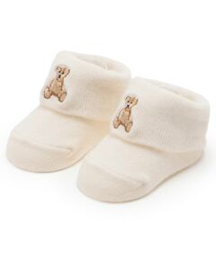 petit main / プティマイン ベビー・キッズウエア | 【POLO BCS】くま刺繍カップソックス