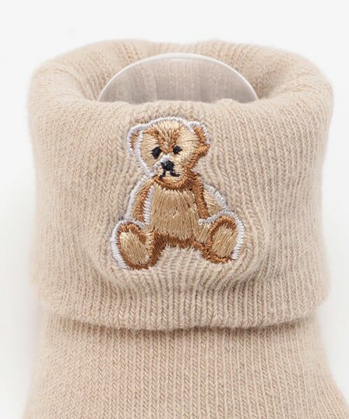 petit main / プティマイン ベビー・キッズウエア | 【POLO BCS】くま刺繍カップソックス | 詳細3