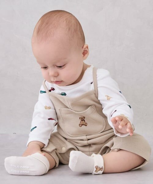 petit main / プティマイン ベビー・キッズウエア | 【POLO BCS】くま刺繍カップソックス | 詳細8