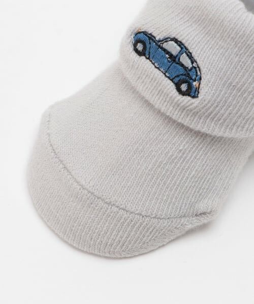 petit main / プティマイン ベビー・キッズウエア | 【POLO BCS】くるま刺繍カップソックス | 詳細4