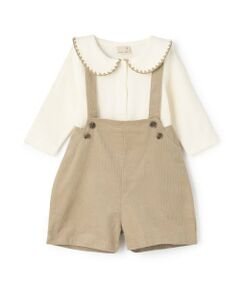 petit main / プティマイン ベビー・キッズウエア | 衿つきロンパース＋パンツセット