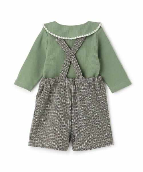 petit main / プティマイン ベビー・キッズウエア | 衿つきロンパース＋パンツセット | 詳細1