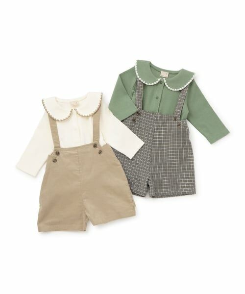 petit main / プティマイン ベビー・キッズウエア | 衿つきロンパース＋パンツセット | 詳細10