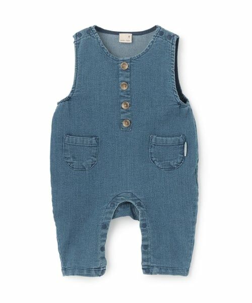 petit main / プティマイン ベビー・キッズウエア | デニムサロペット（紺）