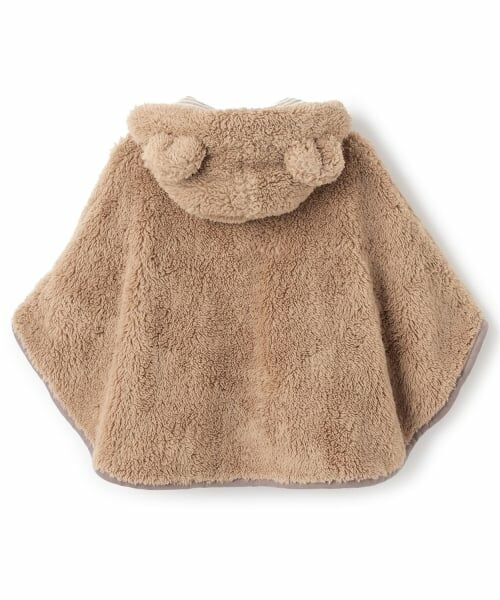 petit main / プティマイン ベビー・キッズウエア | 【抗菌防臭】2WAYアニマルボアケープ | 詳細4