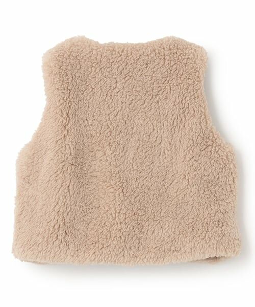 petit main / プティマイン ベビー・キッズウエア | 【抗菌防臭】ボアベスト | 詳細3