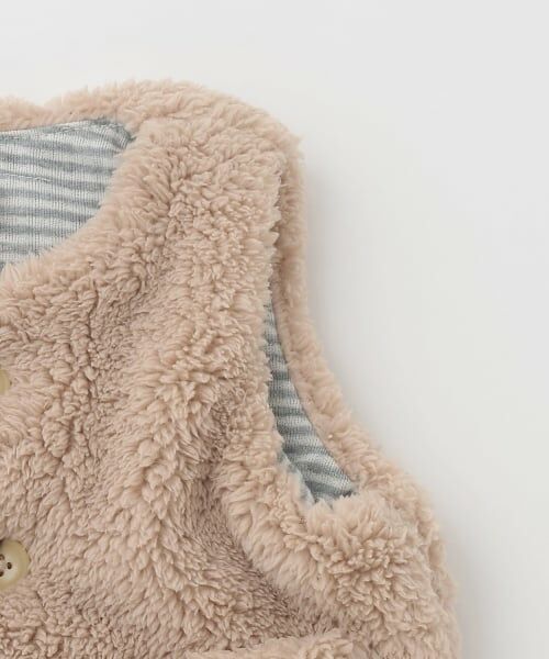 petit main / プティマイン ベビー・キッズウエア | 【抗菌防臭】ボアベスト | 詳細5