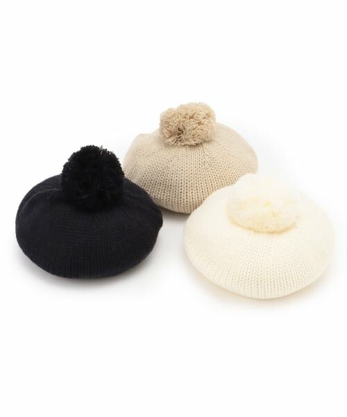 petit main / プティマイン ベビー・キッズグッズ | ポンポンつきベレー帽 | 詳細14