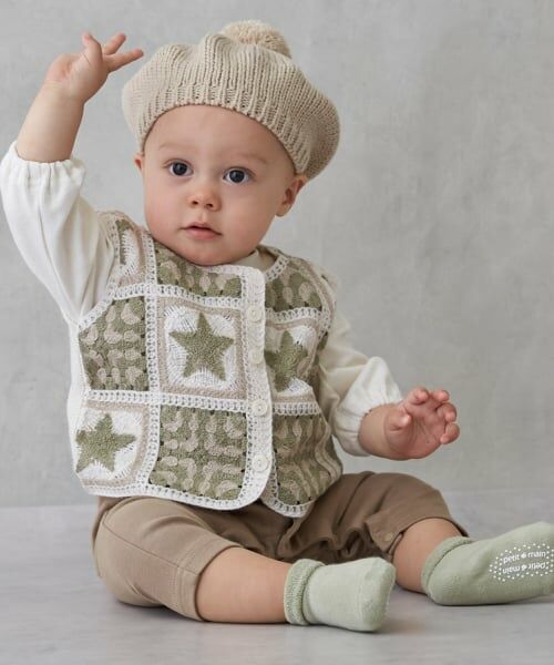 petit main / プティマイン ベビー・キッズグッズ | ポンポンつきベレー帽 | 詳細3