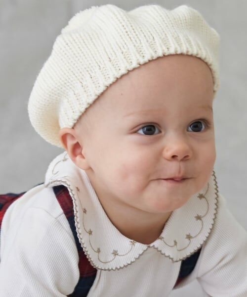 petit main / プティマイン ベビー・キッズグッズ | ポンポンつきベレー帽 | 詳細5